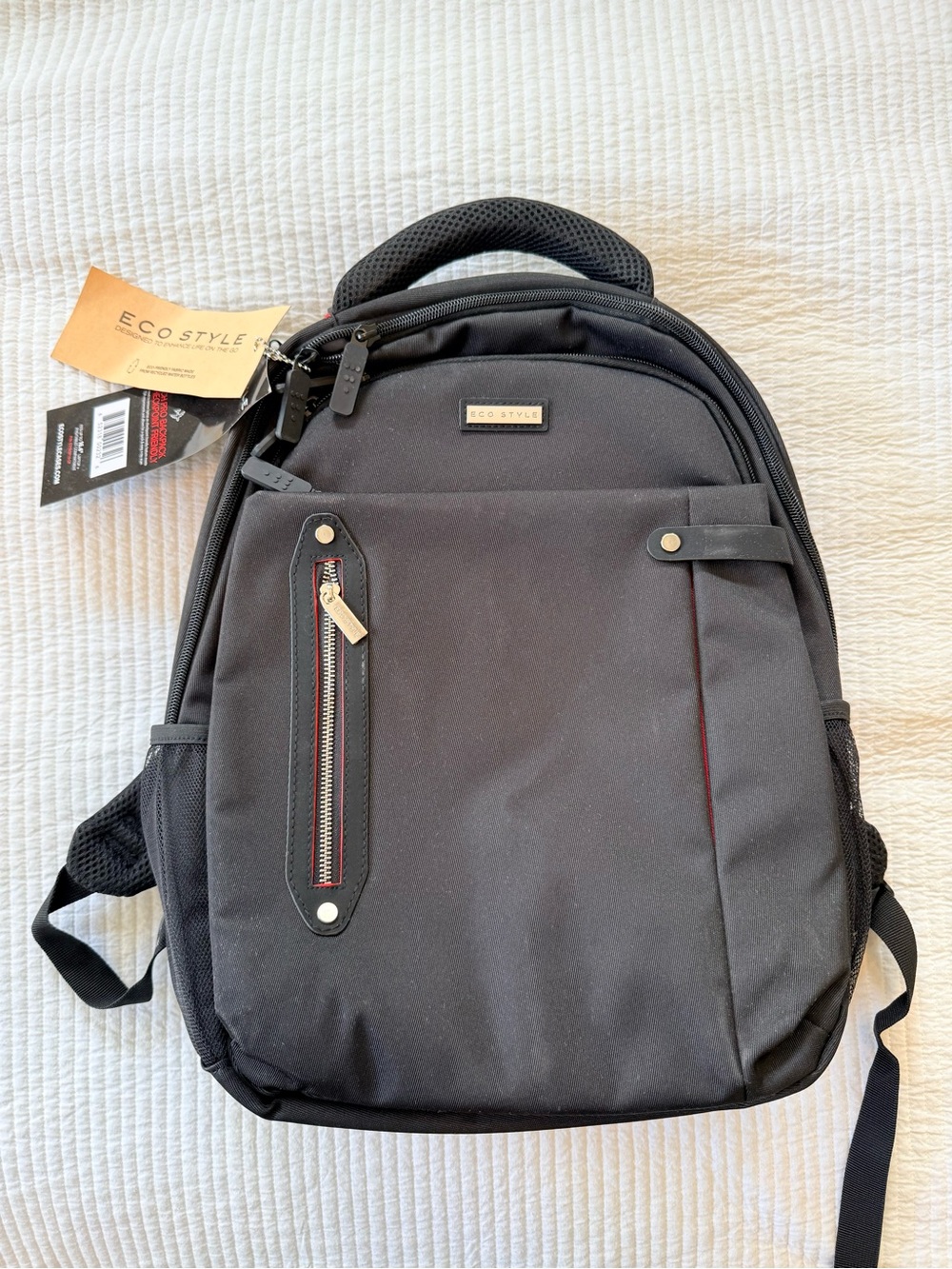 NWT ECO STYLE Tech Pro Checkpoint Friendly Laptop Backpack Black